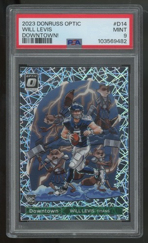 Will Levis [Gold] #D-14 2023 Panini Donruss Optic Downtown card