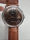 Vintage Timex Brown Dial Mechanical Watch