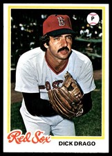 Dick Drago 1978 Topps #567 Boston Red Sox MLB READ FREE SHIPPING AutographDen