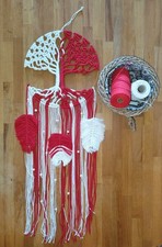 Makramee Lebensbaum tree of life Traumfänger Baum des Lebens Boho Wandbehang