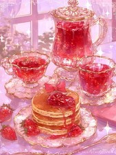 Pink Flower Paint By Numbers For Adults Beginners DIY Canvas Art Kit 12x16