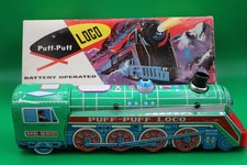 Vintage Puff-Puff LOco ME 660 Battery Operated Tin Pressed Metal New IN Box