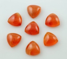 AAA Wholesale Trillion Cabochon Shape 8mm Carnelian Loose Gemstone