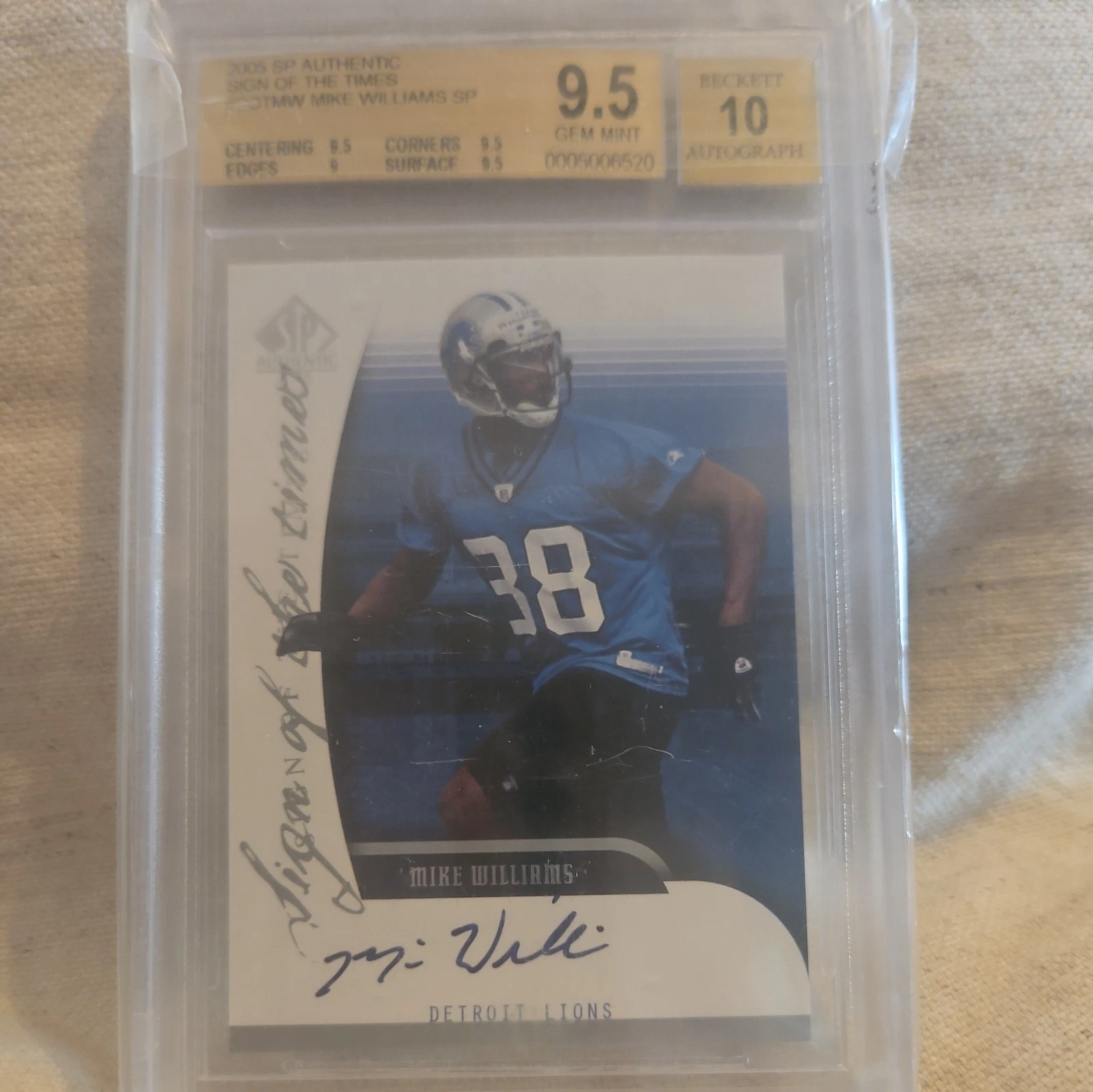 Mike Williams SP Authentic Sign of the Times #SOTMW Base