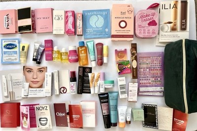 Ulta Sephora Deluxe Beauty Sample Lot 53 Pc Makeup Skincare Hair Perfume Huge