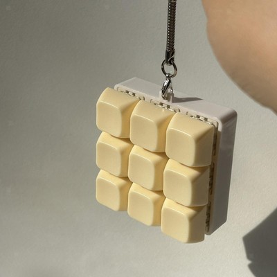 9 Tasten Clicker Tastatur Schlüsselanhänger Fingerspielzeug leichte mechanische Tastatur
