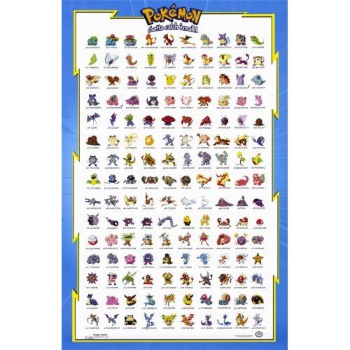 Pokemon Pikachu Original first 150 Movie Poster 17