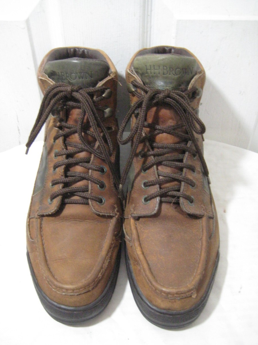 HH BROWN Leather Chukka Boots Hand Crafted Shoes Men