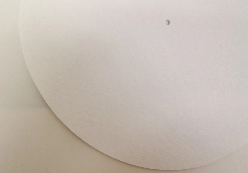 2x White Felt 3mil Slipmat 12" Vinyl NEW!! Technics/any Turntable DJ Platter Mat - Image 2 of 3