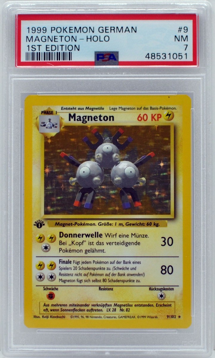 ポケモン - Magnetonレアコイル  1ED 1st Edition 9/102 英語版 B314【ポケモン カード】 レアコイル Magneton 旧 海外版 英語