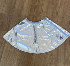 NEW 365 kids Garanimals Girls Metallic Silver Sequin Skirt Size 8