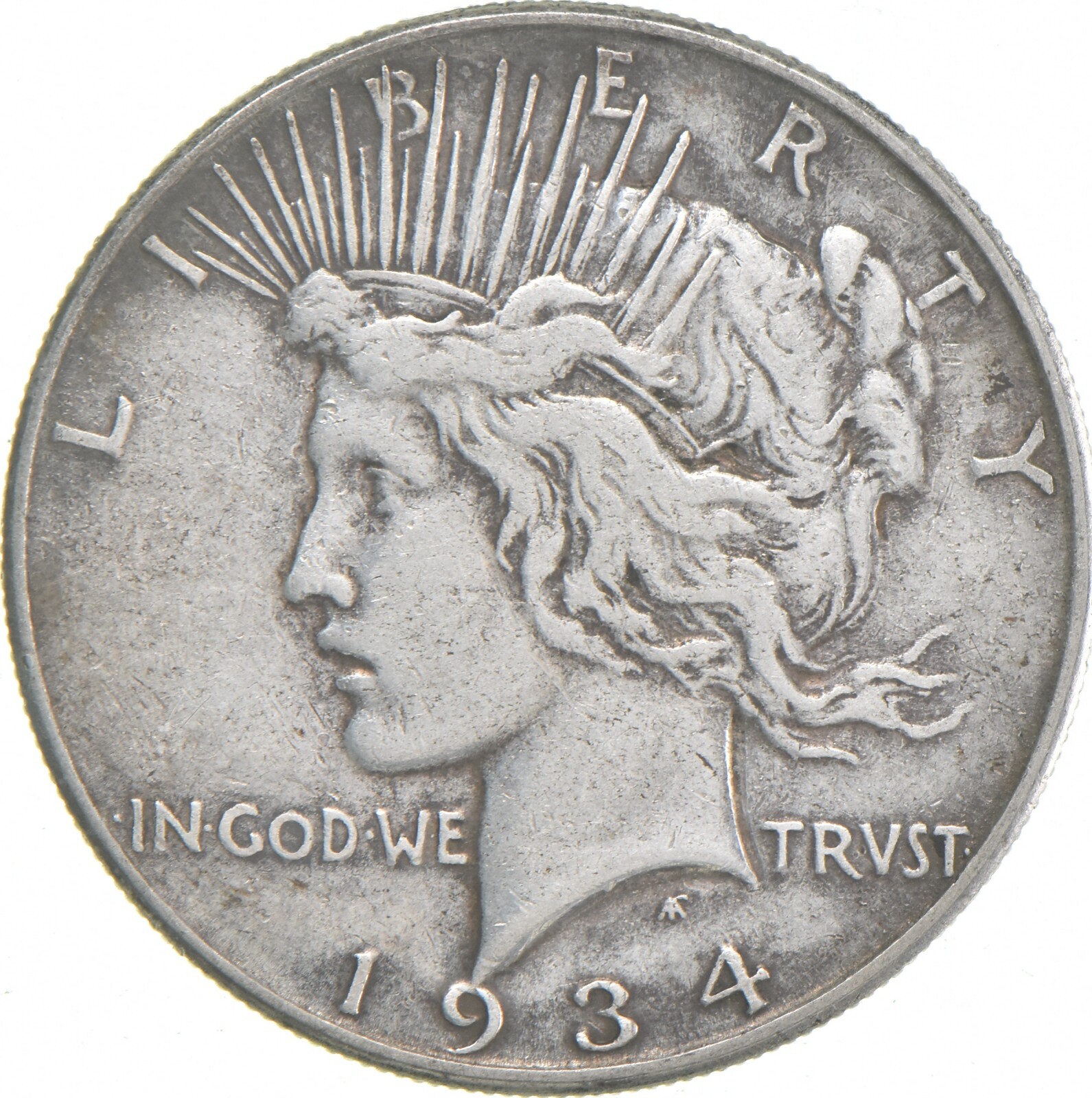 1934 Peace US Silver Dollar - 90% Philadelphia Minted