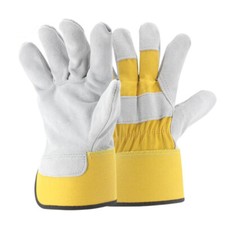 DRIVER WORK GLOVES FLEECE COTTON LINED SOFT LEATHER LORRY DRIVERS DRIVING SAFETY