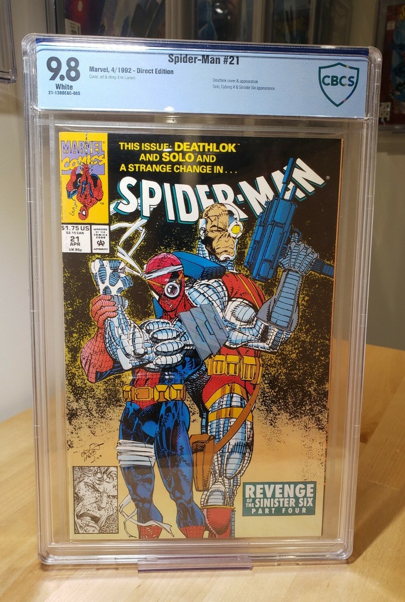 ホラーマン Spider-man #21 (1992) CBCS 9.8 White Pages Deathlok Cover
