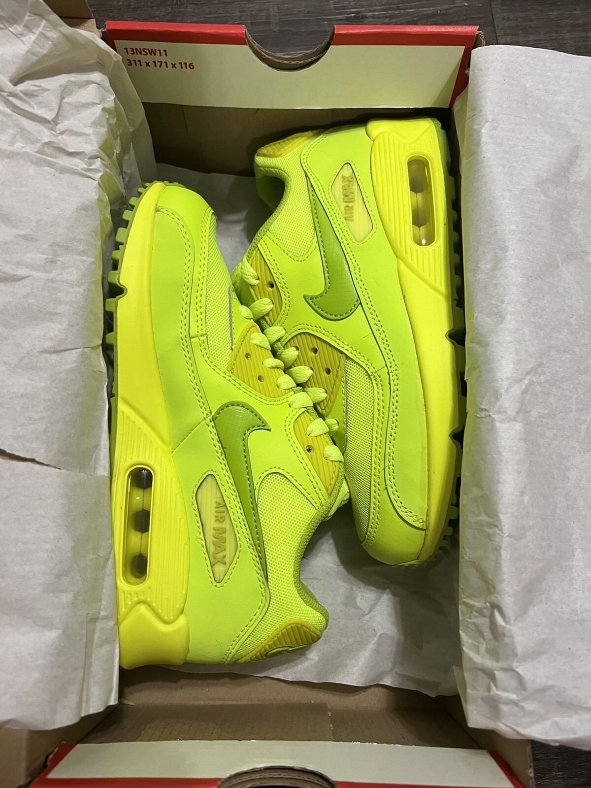 Nike Air Max 90 GS ‘Neon’ 307793-700 | eBay