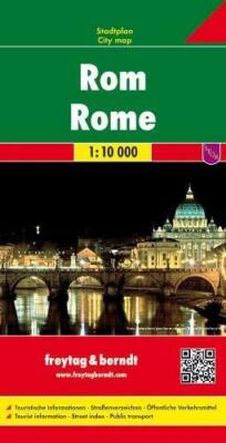 Map of Rome, Italy, by Freytag & Berndt