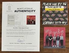 BAND SIGNED Plain White T’s Parallel Universe Autographed CD BAS Beckett COA