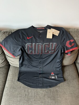 Nike Cincinnati Reds City Connect MLB Juncta Juvant Cincy Jersey