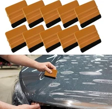 10 Pack 4 Inch Felt Edge Squeegee Car Vinyl Wrap Squeegee Applicator Tool