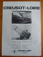 6/1978 PUB CREUSOT LOIRE CANON 100 MM LANCE ROQUETTE SEXTUPLE 375 MM FRENCH AD