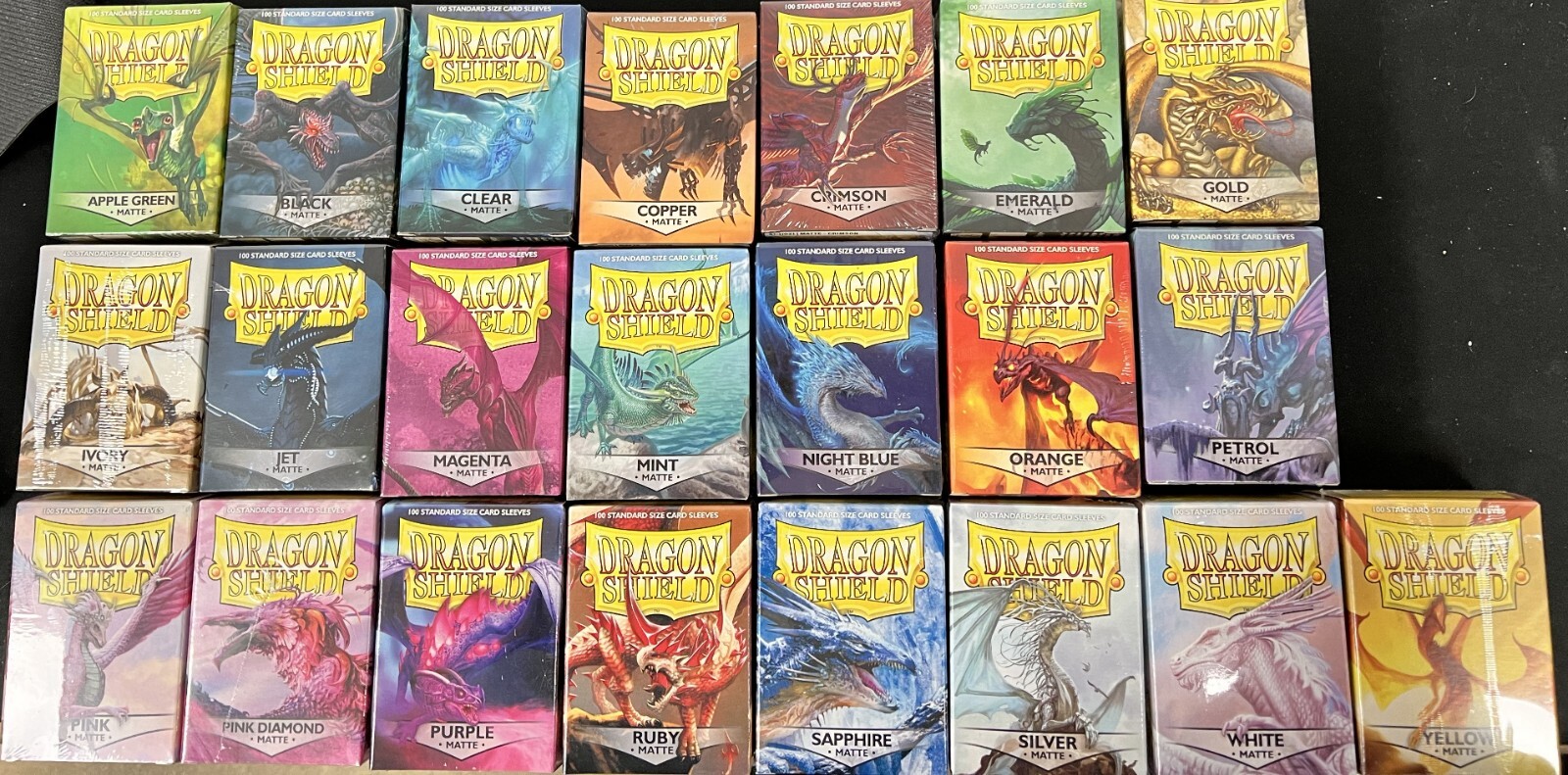 Dragon Shield 15 Packs Matte Deck Sleeves  100 Count Each  Choose Your  Colors Magic The Gathering Card Sleeves