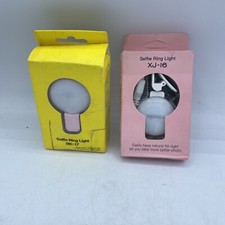 Lot Of 2-2  Phone Ring Lights USB Clip-On Selfie Light Portable NIB
