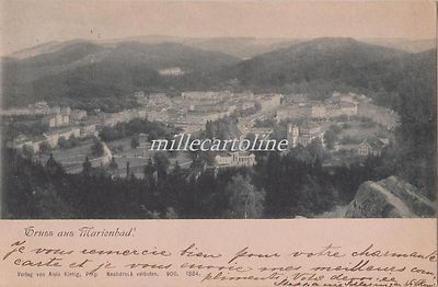 CZECH Mariánské Lázně/ gruss aus Marienbad  1900