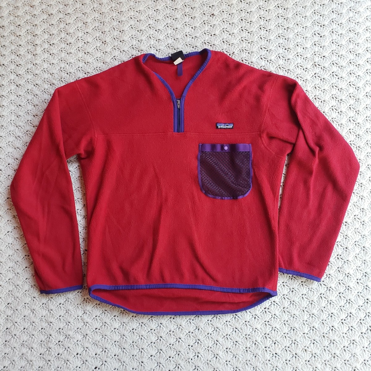 Vtg Patagonia Capilene Kayak Paddling Fleece Pullover Jacket USA 