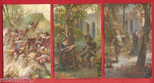 Lots de cartes postales de collection en peinture