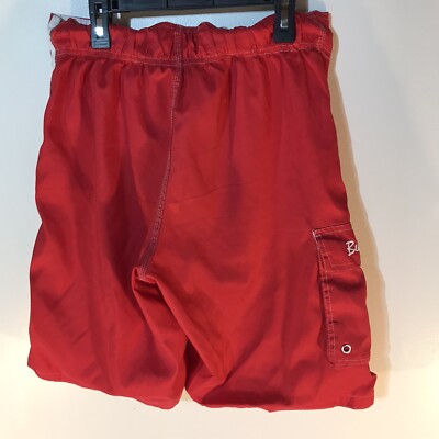 パンツ BOARD SHORTS 151DS-PTM05 RED 2/MEDIUM Red Swim Shorts: Women's & Men's Board Shorts