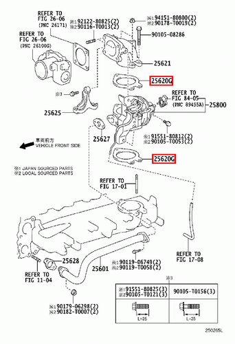 Genuine Toyota Hilux KUN26 1KD 3.0 Diesel Throttle Body Venturi Gasket - Picture 20 of 20