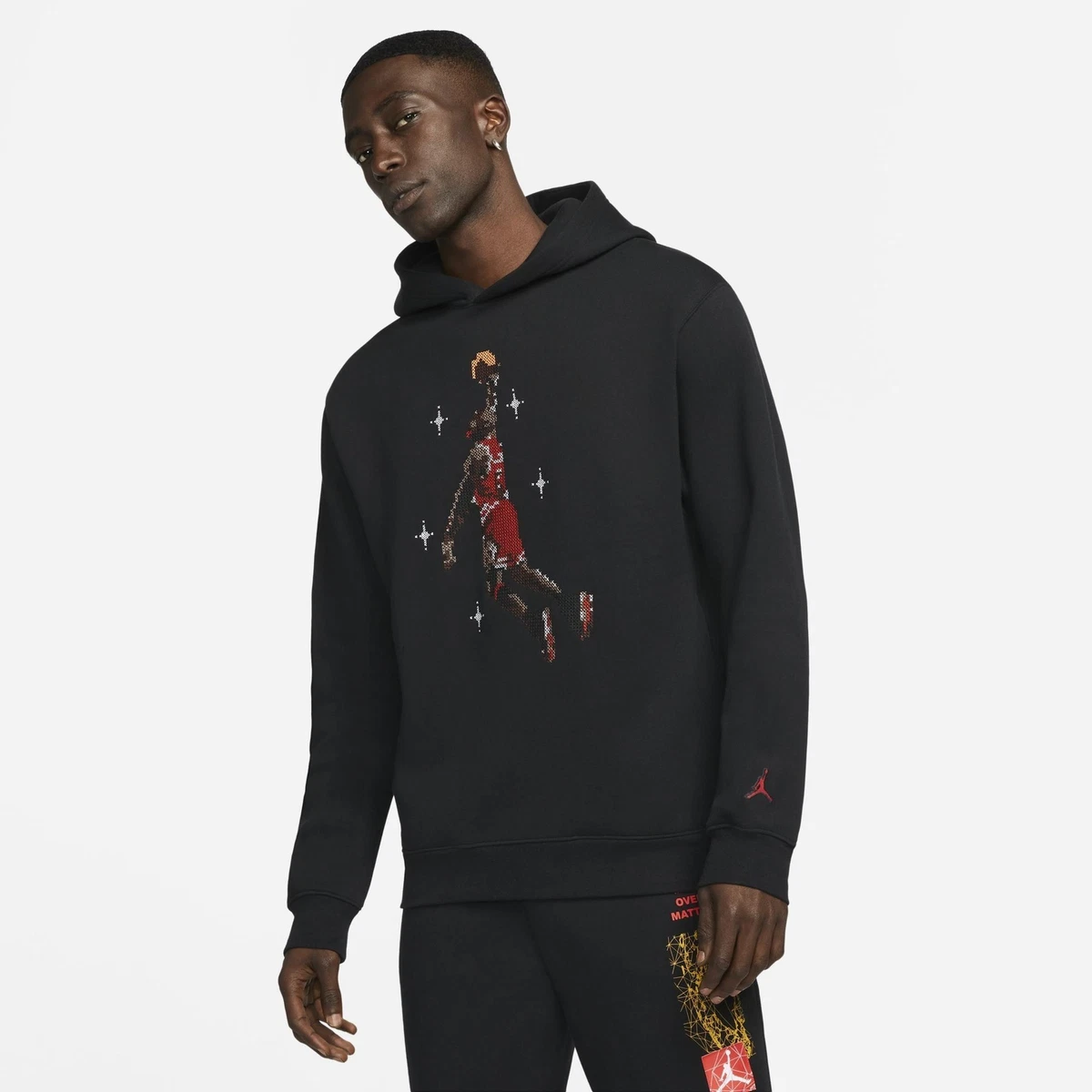DC9713-010] Mens Air Jordan Essentials Graphic Fleece Hoodie | eBay