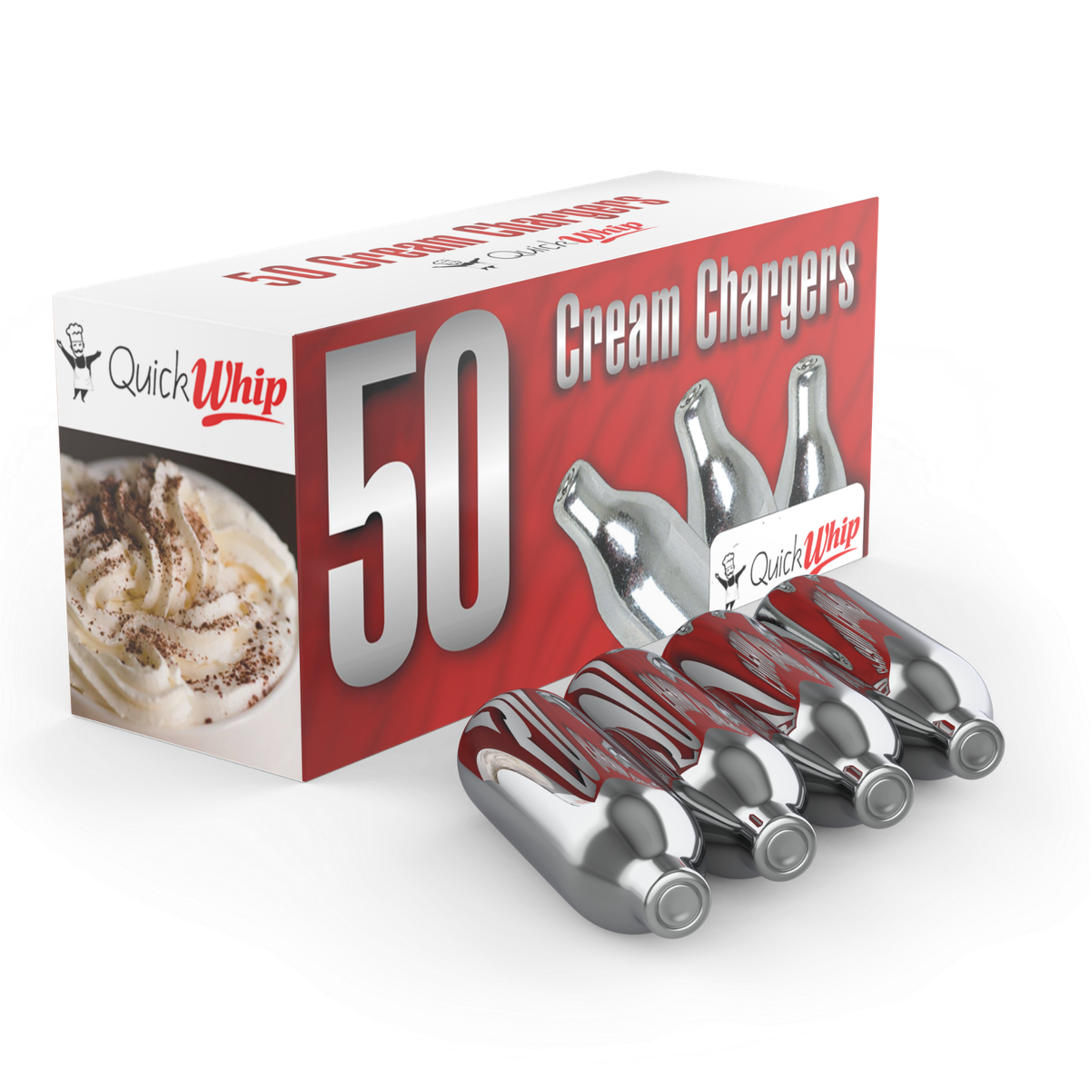 Whipped Cream Chargers – 300-Pack Of 8.2g Pure Nitrous Oxide Cartridges For Cream Dispensers