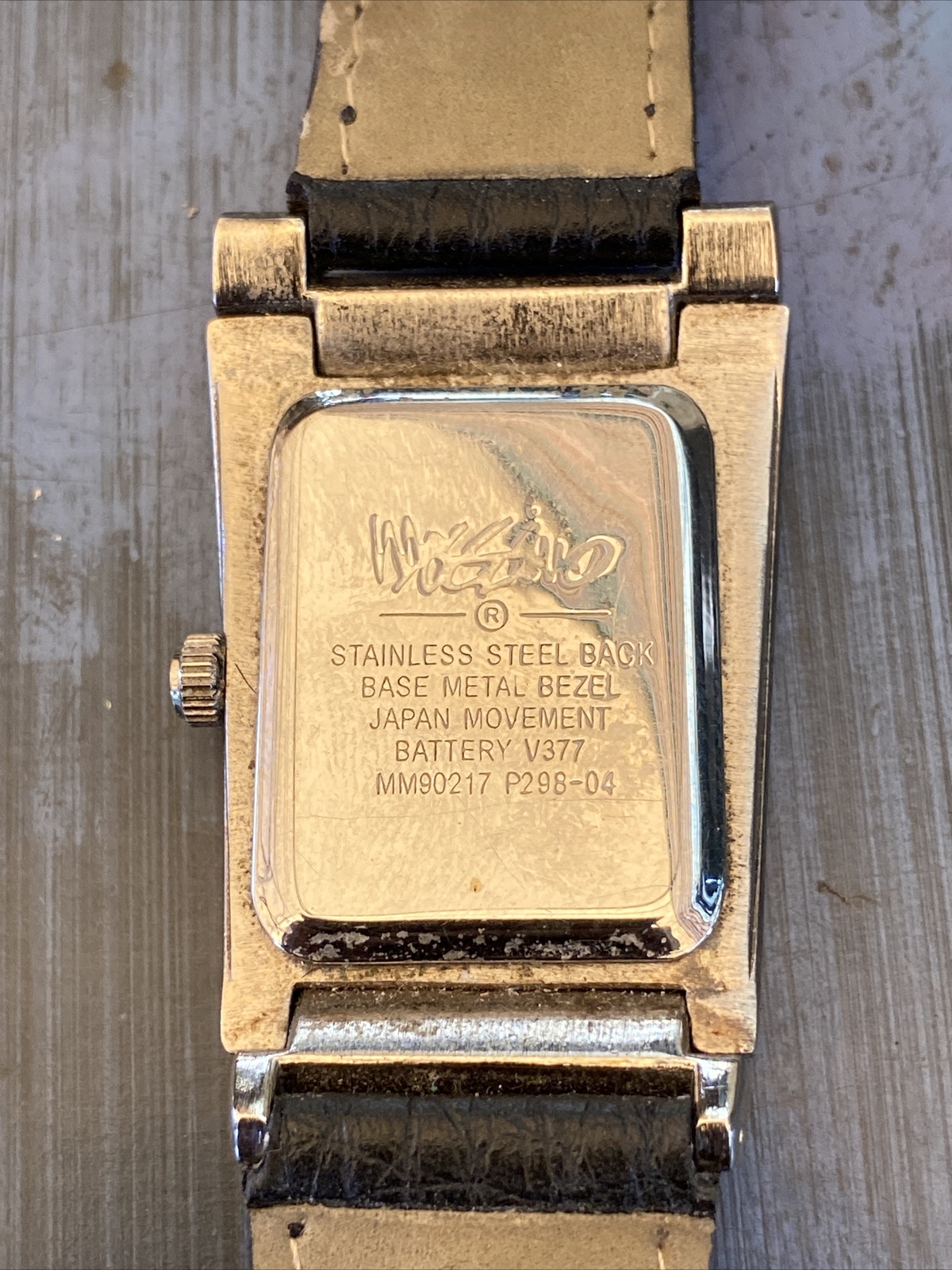 Mossimo Black Dial Silver Tone Rectangle Case Bla… - image 4