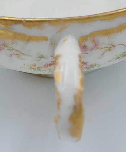 Theodore Haviland Limoges Limoges France Bouillon Cup and Saucer Patent Applied - Picture 4 of 12