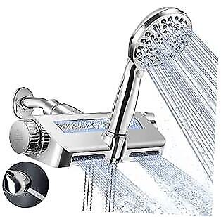 Filtered Shower Head with Handheld Combo，Dual 2-in-1 Spa System with Massage