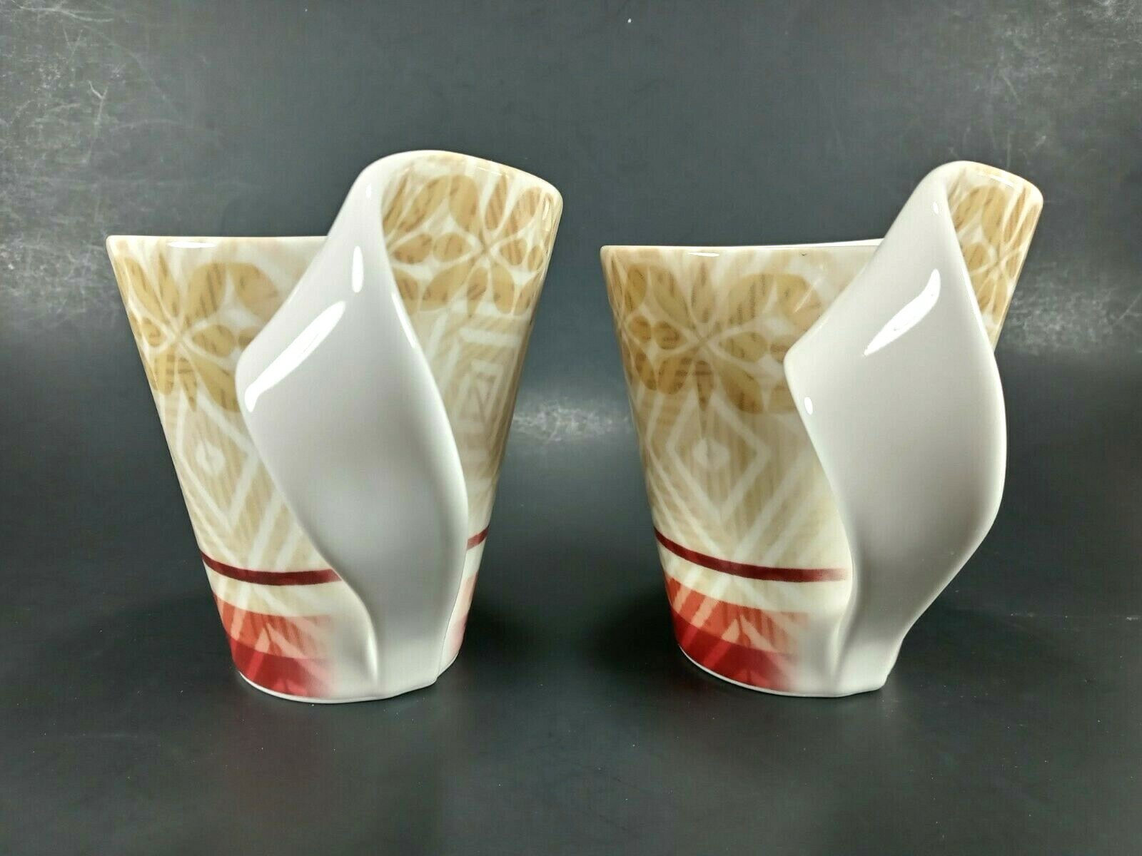 Villeroy & Boch Mugs New Wave Okavango 2 Coffee Cups '07 Limited Edition 12oz