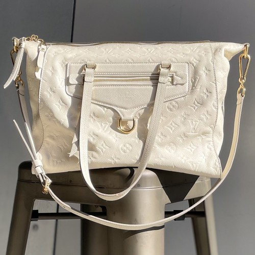 Louis Vuitton Monogram Empreinte Neige white Lumineuse PM Tote Crossbody  Bag | eBay