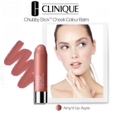 Clinique CHUBBY STICK 01 AMP'D UP APPLE Cheek Color Balm Full Size 0.21 OZ NIB