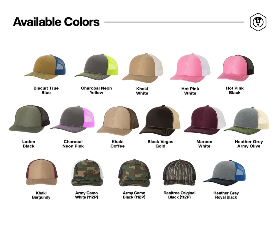 Custom Trucker Leather Patch Hat for Company brand, Richardson 112 - Image 2 of 4