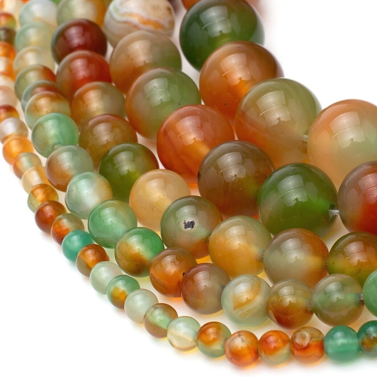 Natural Peacock Agate Beads 15