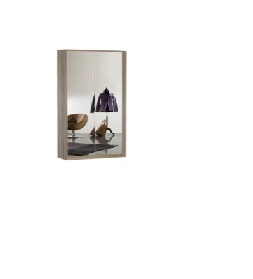 TJS Gamma Oak And Mirror Corner Mirrored