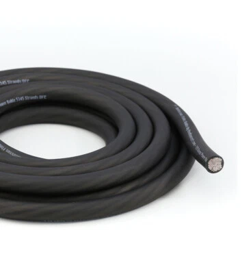 KnuKonceptz Kolossus Flex 1/0 Gauge Black OFC Power / Ground Wire Copper 5 meter