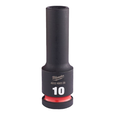 Milwaukee Schlagnuss Langnuss 10 mm 1/2'' f Schlagschrauber Sechskant Stecknuss