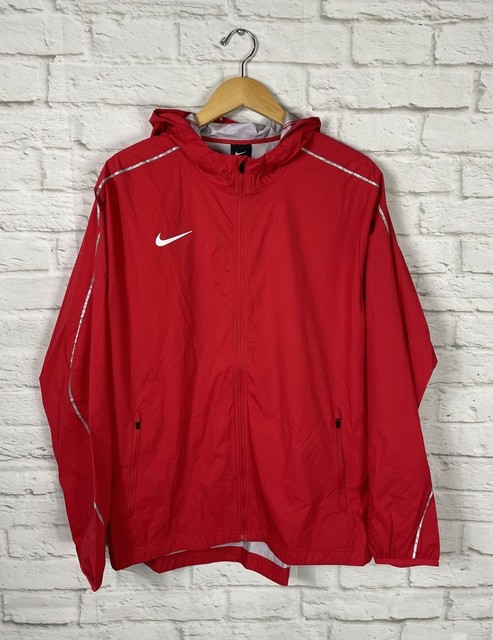 red nike rain jacket