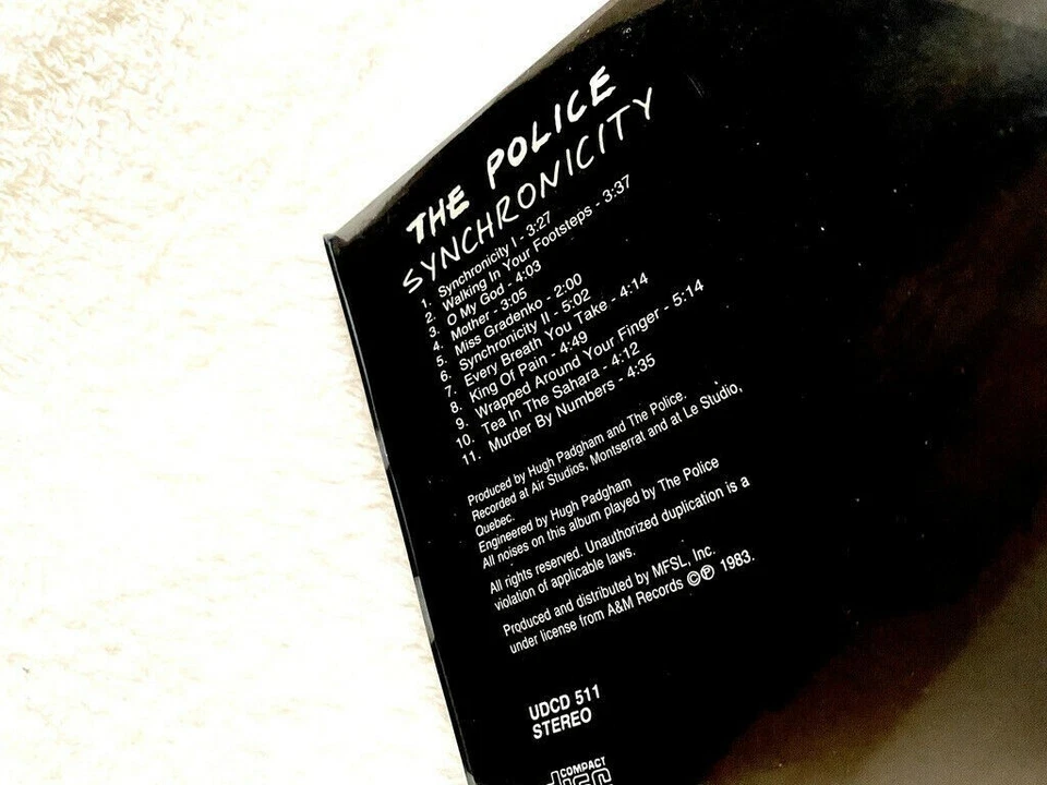 THE POLICE SYNCHRONICITY CD SEALED LONGBOX 24K GOLD PLATED MASTER RECORD STING — 第 4/4 张图片
