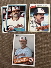 Benny Ayala 5 Card Lot - Orioles - 1980, 1981  (x2), 1983, & 1985 Topps