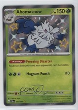 Shiny Rare - Abomasnow Pokemon Scarlet & Violet Paldean Fates PAF #101