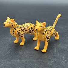 Playmobil Cheetah Leopard Lot of 2 Wild Animals Zoo African Safari