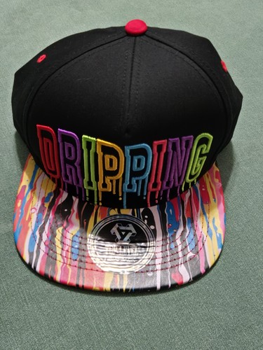 Top Level DRIP Snapback Paint Multicolor Hat 100% Cotton Unisex One Size NWT